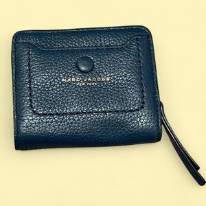 Marc Jacobs Navy Pebbled Leather Wallet